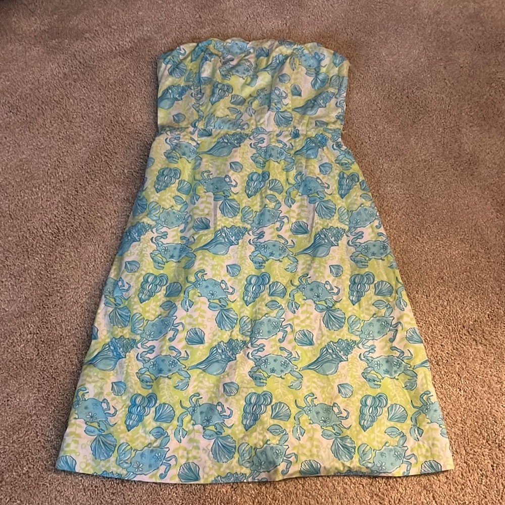 Lilly Pulitzer size 4 strapless dress